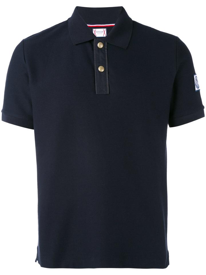 Moncler Gamme Bleu Arm Patch Polo Shirt - Blue