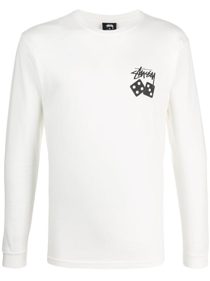 Stussy Dice Print T-shirt - White