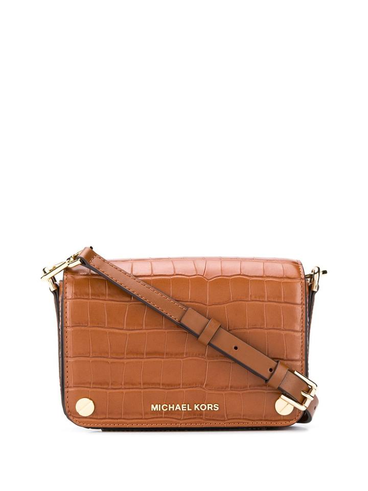 Michael Michael Kors Small Jet Set Crossbody Bag - Brown