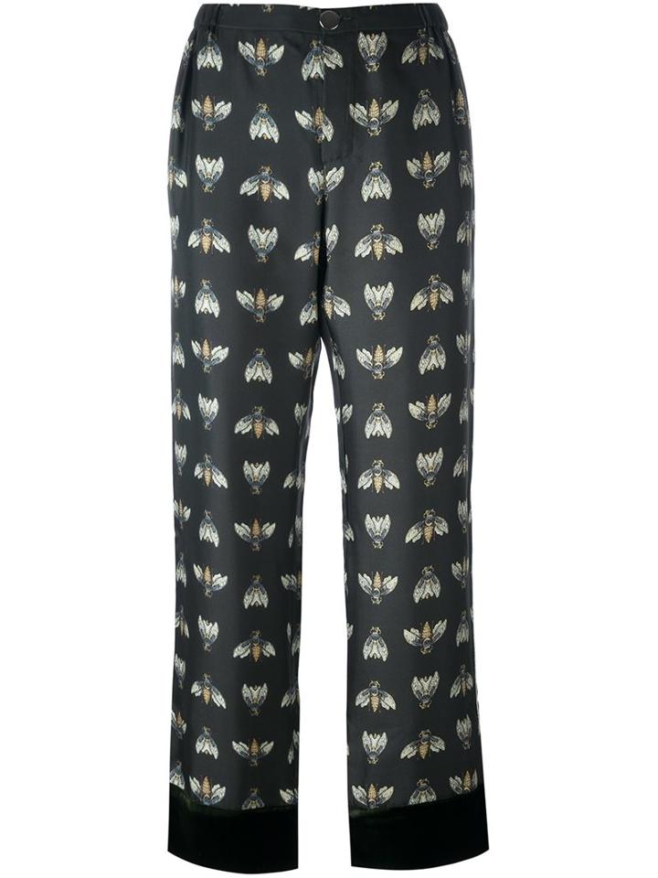 For Restless Sleepers Insect Print Trousers