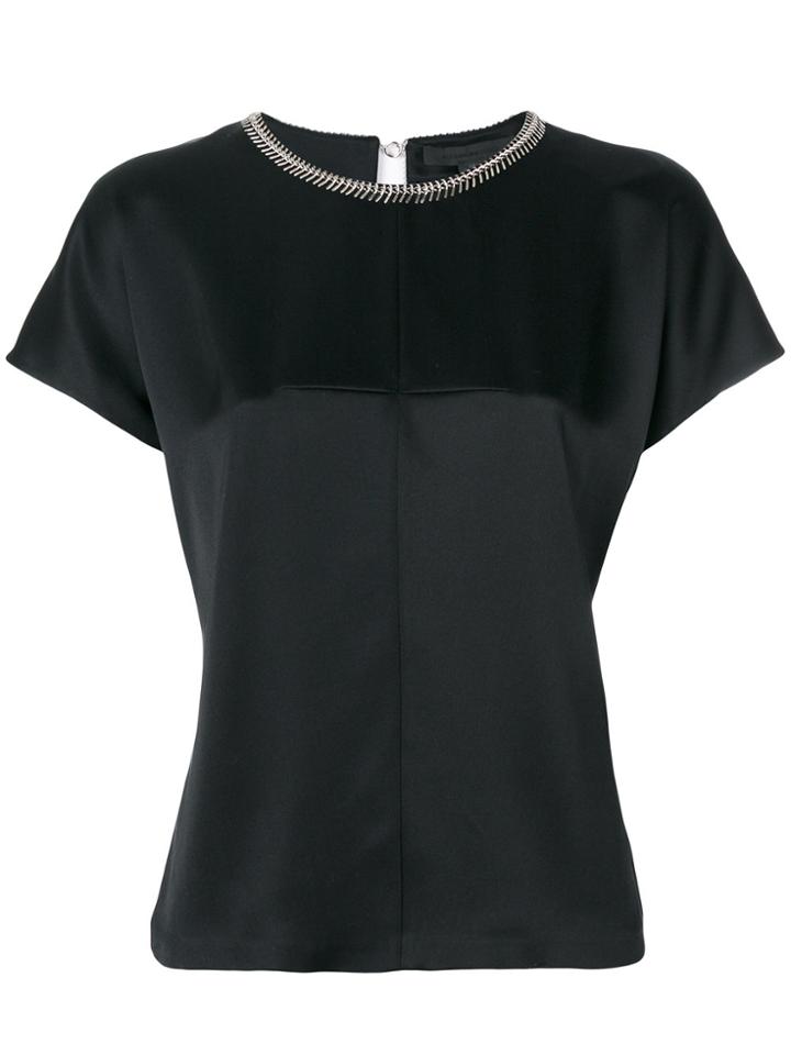 Alexander Wang Chain Trim Collar Blouse - Black