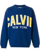 Calvin Klein Jeans Logo Print Sweatshirt - Blue