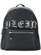 Philipp Plein Branded Backpack - Black