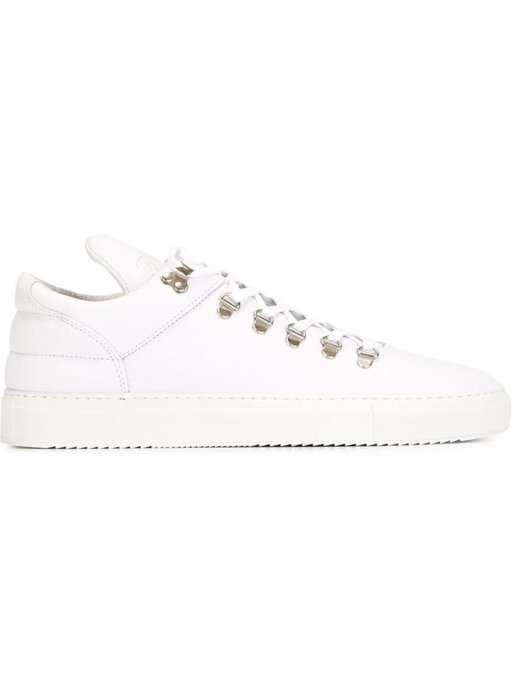 Filling Pieces Mountain Cut Sneakers, Men's, Size: 40, White, Calf Leather/rubber/leather
