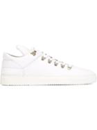 Filling Pieces Mountain Cut Sneakers, Men's, Size: 40, White, Calf Leather/rubber/leather