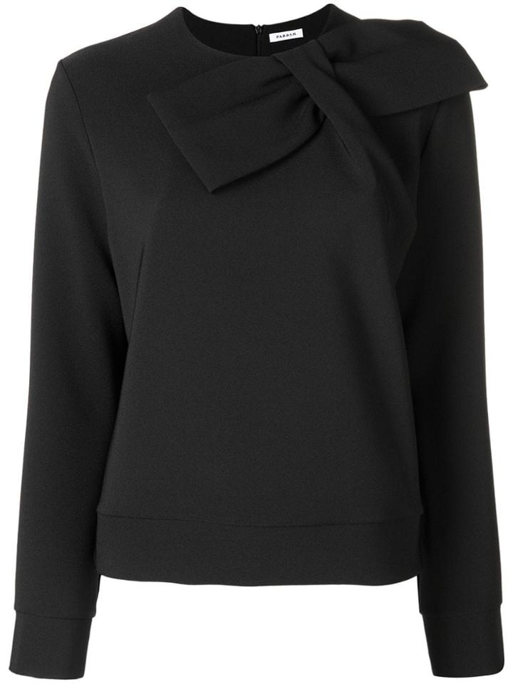P.a.r.o.s.h. Bow Detail Blouse - Black