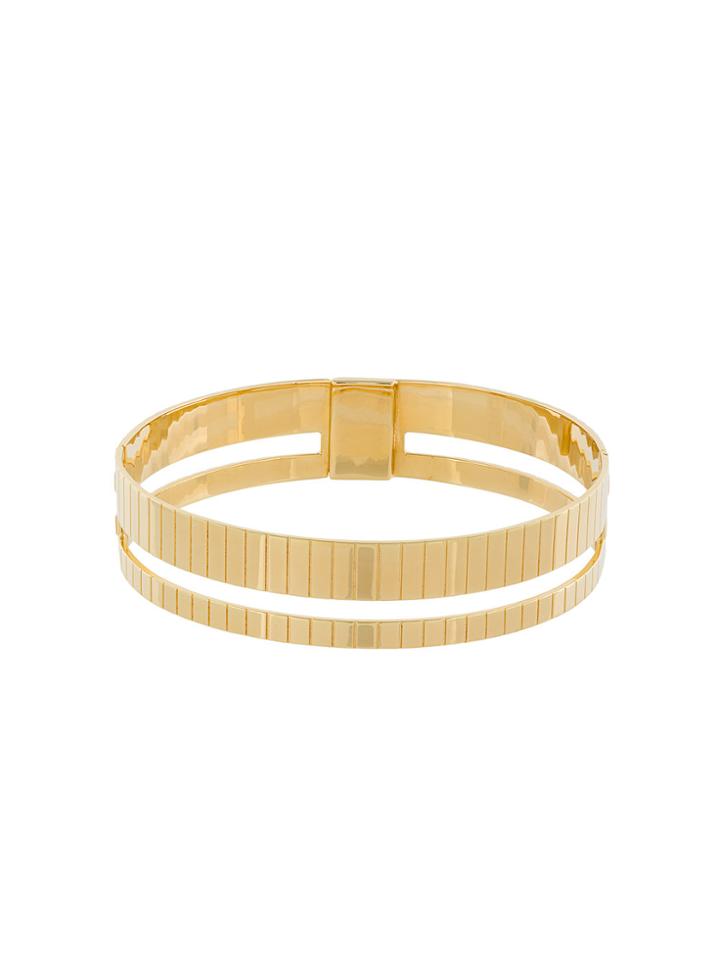 I.v.i. Dalhia Slot Choker Necklace - Metallic