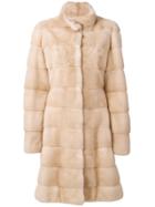Liska Panneled Coat - Nude & Neutrals