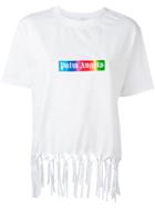 Palm Angels Fringed T-shirt - White