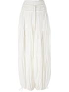 Chloé Fine Sheer Crêpe Harem Pants
