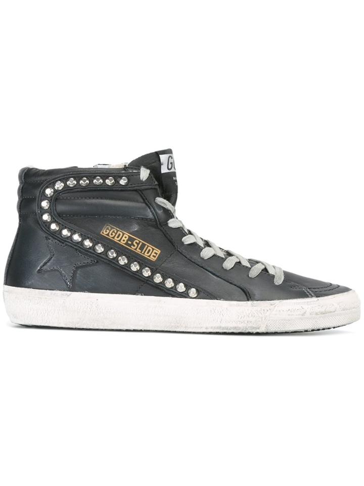 Golden Goose Deluxe Brand Slide Hi-top Sneakers - Black