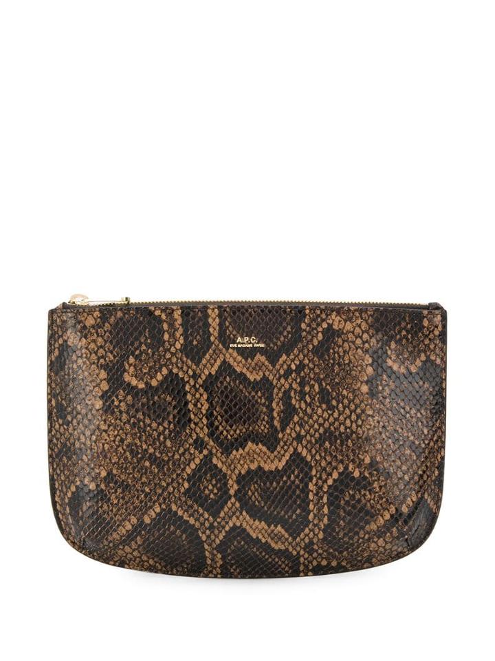 A.p.c. Sarah Clutch - Brown