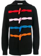 Givenchy Contrast Button Cardigan - Black