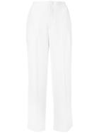 Pt01 Cropped Wide Leg Trousers - White