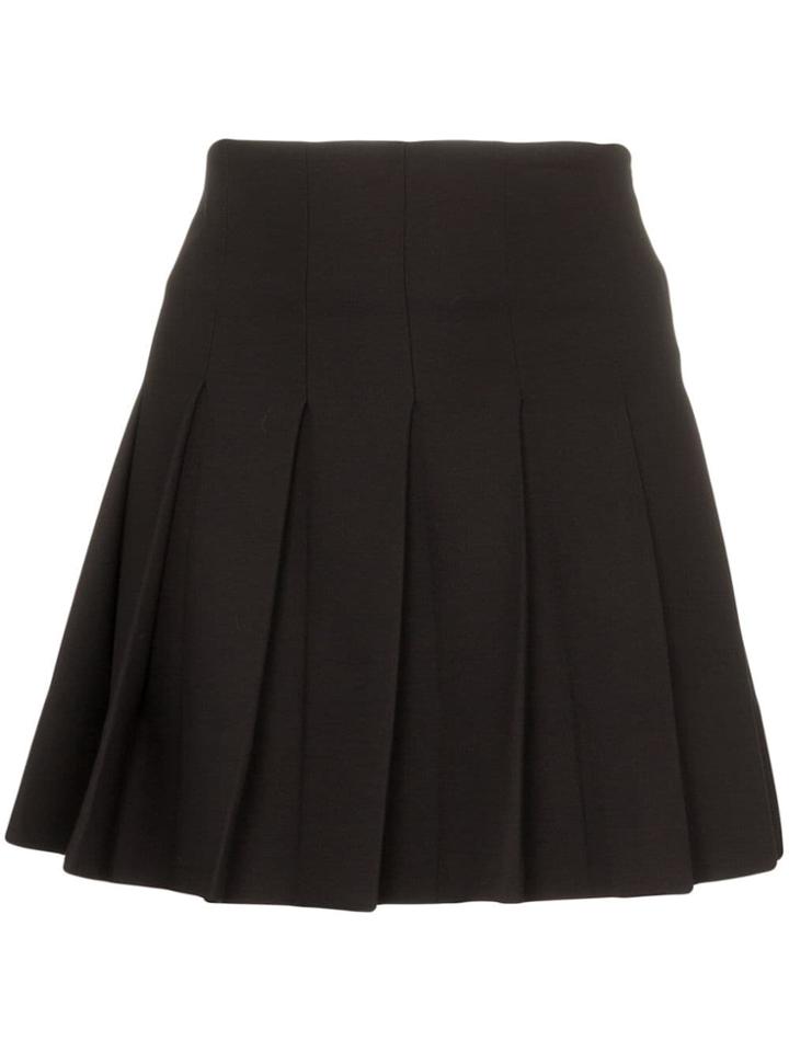 George Keburia Pleated Mini Skirt - Black