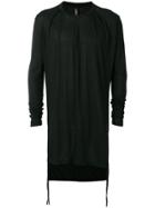 Tom Rebl High-low Hem T-shirt - Black