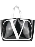 Valentino Logo Tote Bag - Black