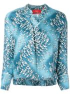 F.r.s For Restless Sleepers - Birds Print Jacket - Women - Silk - S, Blue, Silk