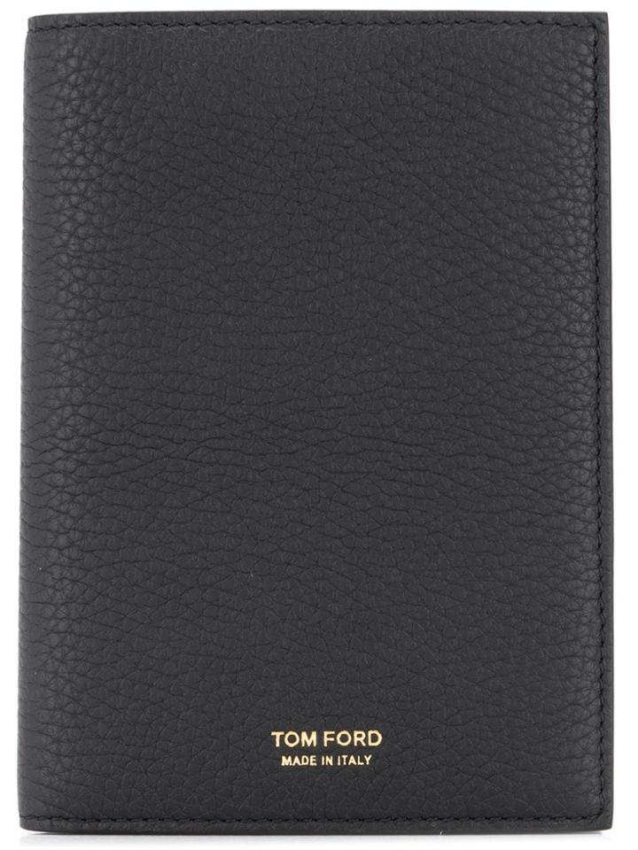 Tom Ford Foldover Logo Wallet - Black