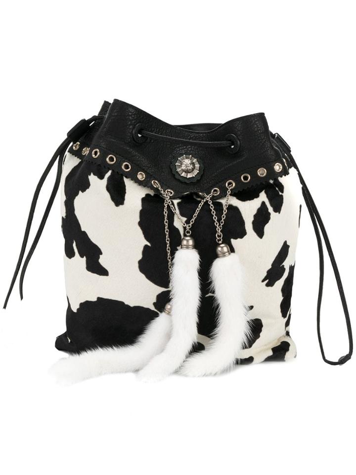 Miu Miu Drawstring Tote - Black