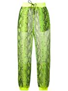 Off-white Snake Print Track Trousers - Yellow