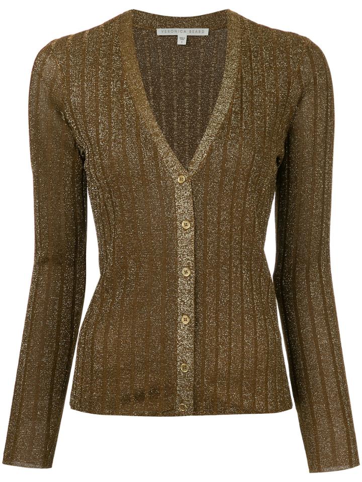 Veronica Beard Toll Cardigan - Metallic
