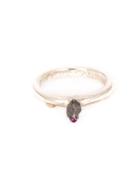 Rosa Maria Solitaire Ruby Ring - Metallic