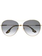 Victoria Beckham Oversized Round Sunglasses - Gold