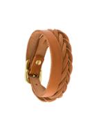 Il Bisonte Woven Wrap Bracelet - Brown