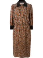 Yves Saint Laurent Vintage Calico Print Shirt Dress