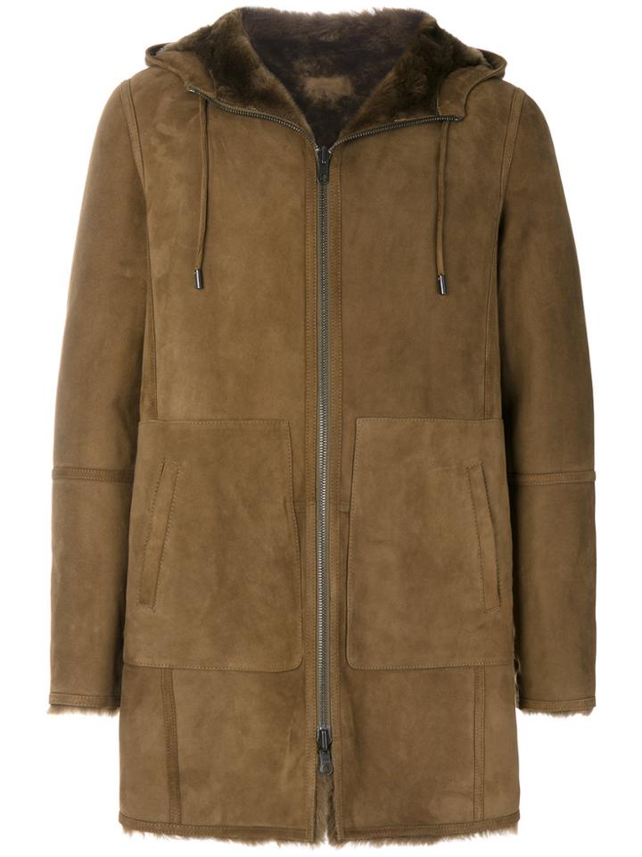 Desa 1972 Hooded Coat - Brown