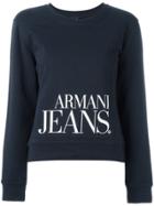 Armani Jeans Printed Logo Sweatshirt - Blue