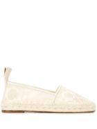 Chloé Embroidered Espadrilles - Neutrals
