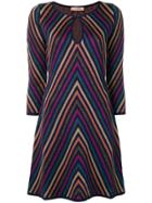 Twin-set Zig-zag Stripe Dress - Blue