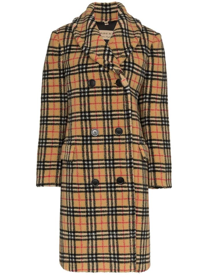 Burberry Burb Shrlng Chk Db Ls - Black