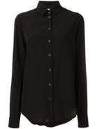 Saint Laurent - Classic Shirt - Women - Silk - 40, Black, Silk