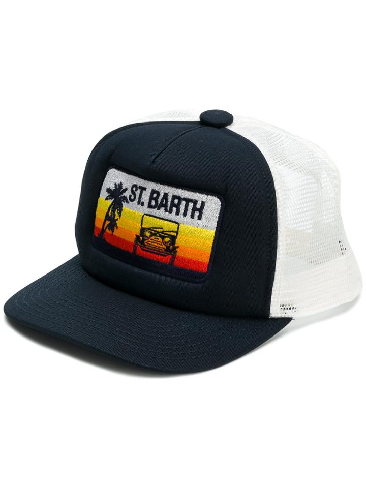 Mc2 Saint Barth Sunset Jeep Trucker Hat - Blue