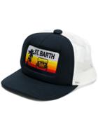 Mc2 Saint Barth Sunset Jeep Trucker Hat - Blue