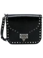 Valentino Valentino Garavani 'rockstud' Shoulder Bag, Women's, Black, Leather/suede/metal