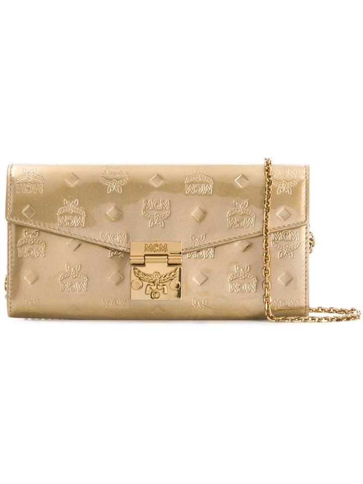 Mcm Patricia Clutch Bag - Gold