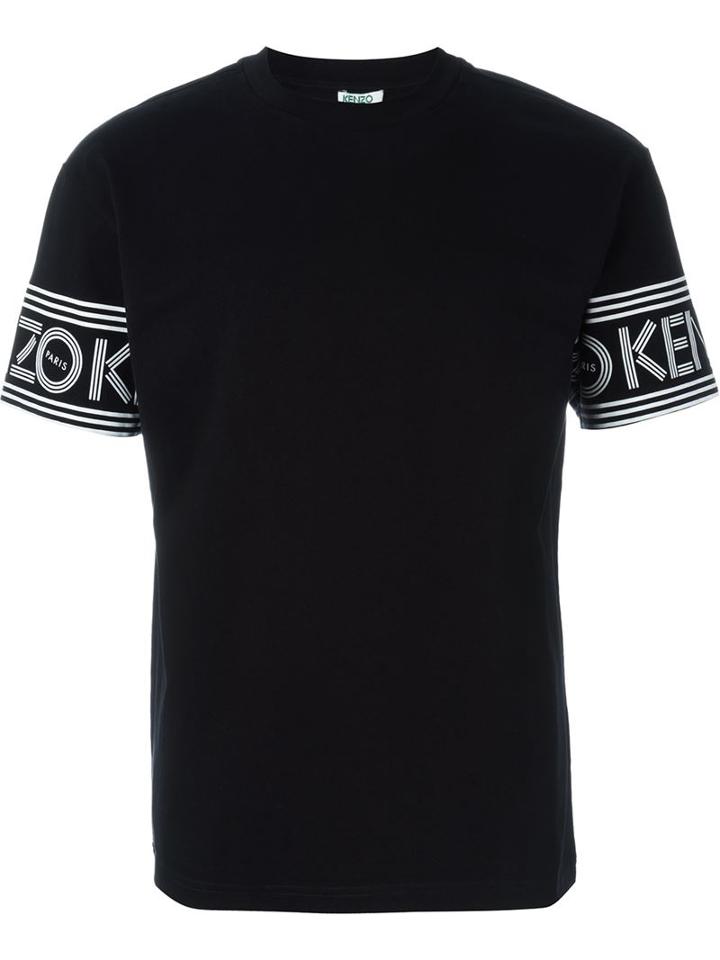 Kenzo Round Neck T-shirt, Men's, Size: Large, Black, Cotton