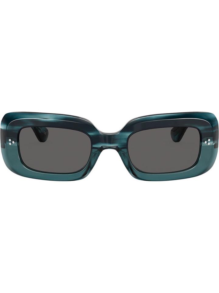Oliver Peoples Saurine Rectangular Sunglasses - Grey