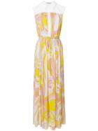 Emilio Pucci Long Belted Dress - Multicolour
