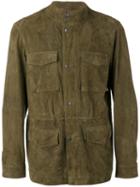 Desa Collection - Cargo Pocket Jacket - Men - Cotton/suede - 48, Green, Cotton/suede