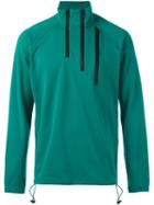 Y-3 Zipped Collar Sweatshirt, Men's, Size: Xl, Green, Polyester/cotton