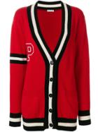 P.a.r.o.s.h. Striped Button Cardigan - Red