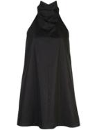 Cushnie Stand-up Collar Dress - Black