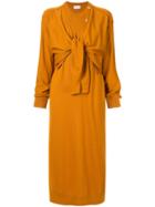 Lemaire Middle Tie Dress - Brown