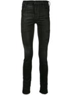 Rta Distressed Patch Skinny Jeans - Black