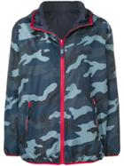 P.a.r.o.s.h. Camouflage Print Hooded Jacket - Blue